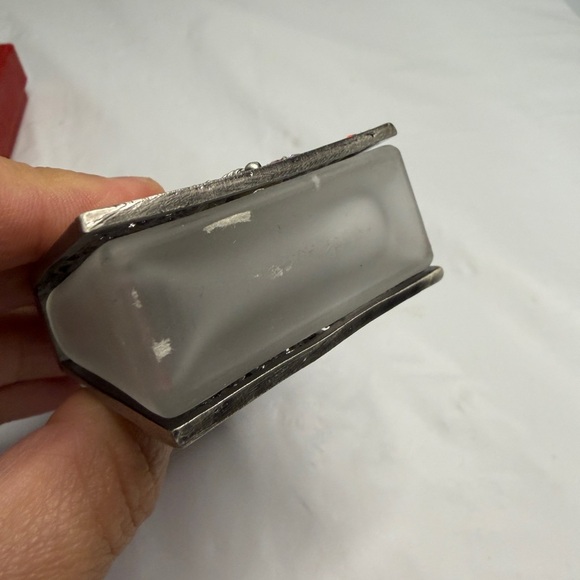 Vintage set Silver Decorative Perfume Bottle with Mirror - Picture 12 of 13